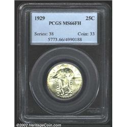 1929 25C MS66 Full Head PCGS. Bright yellow-green patina. A sharply struck and lustrous Gem that has