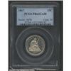 1867 25C PR63 Cameo PCGS. Light tan patina. A well struck example that has obvious cameo contrast. T