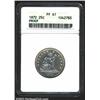 1872 25C PR61 ANACS. A razor-sharp example with faint sea-green color at the peripheries. A prominen