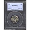 1927 5C MS65 PCGS. Very slight dark golden patina. A little soft on the Indian's hair but otherwise.