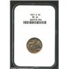 1927-D 5C MS64 NGC. Pleasing sunset gold coloration and well preserved surfaces. This example has a.