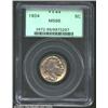 1934 5C MS66 PCGS. Beautifully toned in shades of lilac, orange, and green-gray. The strike is certa