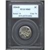 1934-D 5C MS65 PCGS. Muted silver with slight rose flashes. Better then average obverse strike, with