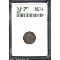 1795 H10C--Bent--ANACS. VG Details, Net Good 4. LM-5, R.6. Lighter gray devices contrast nicely with