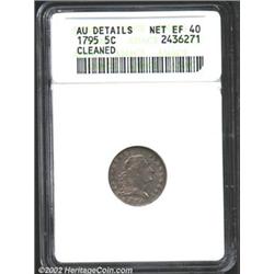 1795 H10C--Cleaned--ANACS. AU Details, Net XF40. V-5a, LM-8, R.3. Steel gray surfaces that have natu