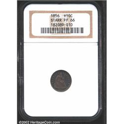 1856 H10C PR66 NGC. Ex: Starr. Upright 5. Ably cataloged in the Floyd Starr catalog in 1992, where i