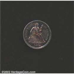 1862 H10C PR63 Uncertified. The obverse has golden-brown and rose patina, while the reverse has aqua