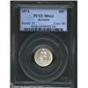 Image 1 : 1874 10C Arrows MS64 PCGS. Full white brilliance with the slightest hint of softness and light obver