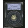 Image 1 : 1879 10C MS66 PCGS. Greer-101, Awash-2, "rare." The date is repunched southwest, most notably within