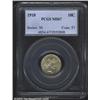 Image 1 : 1910 10C MS67 PCGS. Common in lower grades, the 1910 is seldom seen as a Superb Gem. This is a richl