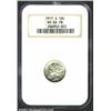 1917-S 10C MS64 Full Bands NGC. Deeply speckled yellow-green and champagne-rose patina. A well struc