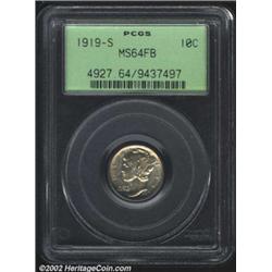 1919-S 10C MS64 Full Bands PCGS. Except for the 1918-S, the 1919-S is the most challenging S-mint Me