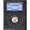 1921 10C MS64 Full Bands PCGS. Lustrous with some darker color found around the reverse peripheries.
