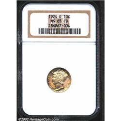 1924-D 10C MS65 Full Bands NGC. The rich golden-brown and cobalt-blue patina is largely confined to.