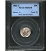 1924-D 10C MS66 Full Bands PCGS. Lightly toned with full sparkling luster and sharply defined bands.