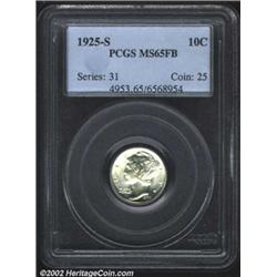 1925-S 10C MS65 Full Bands PCGS. According to David Lange, the 1925-S Dime "holds the record for mos