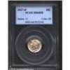 1927-D 10C MS64 Full Bands PCGS. Original luster interspersed with areas of muted burnt orange. A fe