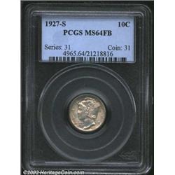 1927-S 10C MS64 Full Bands PCGS. The '27-S is much scarcer with full bands than the 1926-S; however,