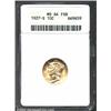 1927-S 10C MS64 Full Bands ANACS. Peripheral freckles of golden-brown and rose-mauve patina. Well st