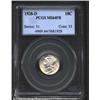 1928-D 10C MS64 Full Bands PCGS. Both sides have wispy tan patina. A lustrous near-Gem with a pleasi