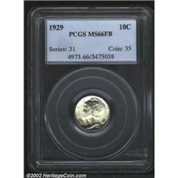 1929 10C MS66 Full Bands PCGS. A highly lustrous and lightly toned Gem with that has nearly pristine