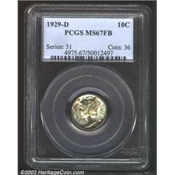 1929-D 10C MS67 Full Bands PCGS. The final D-mint issue in the Mercury Dime series before 1931, the.