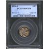 1936-S 10C MS67 Full Bands PCGS. Lovely sunset-gold, aqua-blue, and magenta patina. A flashy Superb.