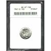 1941-S 10C MS67 Full Bands ANACS. Both sides are lightly freckled with gray-green patina. Lustrous a