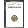1942/1 10C AU55 ANACS. An olive-gray example that has just a few miniscule contact marks. The border