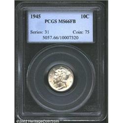 1945 10C MS66 Full Bands PCGS. During World War II, the Philadelphia Mint churned out enormous numbe