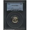1936 10C PR64 PCGS. A well struck near-Gem with milky gray patina. First year proofs are much scarce