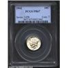 1942 10C PR67 PCGS. The fields have wispy chocolate-tan color. A seemingly pristine Superb Gem that.