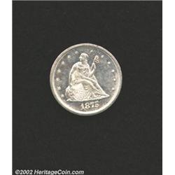 1875-S 20C MS63 Uncertified. This coin was previously offered as lot 5759 in our June 2002 Long Beac