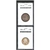 1818 25C VF30 ANACS, pleasingly original, the slate-gray centers give way to orange and blue tinged.