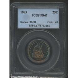 1883 25C PR67 PCGS. We have no doubt in our minds that this lovely Superb Gem is completely original