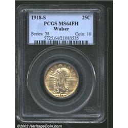 1918-S 25C MS64 Full Head PCGS. Ex: Walser. This coin was previously offered as lot 668 in our New Y
