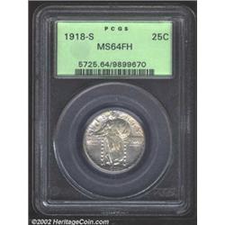 1918-S 25C MS64 Full Head PCGS. Quarter production at the San Francisco Mint skyrocketed to 11 milli