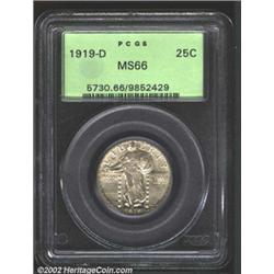 1919-D 25C MS66 PCGS. The 1919-D is one of the most poorly produced issues in the entire Standing Li