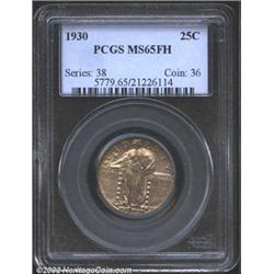 1930 25C MS65 Full Head PCGS. Lovely rich lilac and green-gray patina. A lustrous Gem with extremely