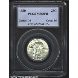 1930 25C MS65 Full Head PCGS. A lightly toned Gem with flashy luster and pleasing surfaces. Well str