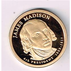 James Madison Proof Presidential Dollar