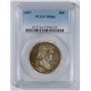 Image 1 : 1957 FRANKLIN HALF PCGS MS-66 BEAUTIFUL TONE