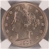 Image 2 : 1909 LIBERTY NICKEL, NGC UNC. SAYS CLEANED, DOESN'T LOOK IT, GRADES MS-64!