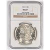 Image 1 : 1921-S MORGAN SILVER DOLLAR, NGC MS-64+  WHITE!  LOOKS MS-65  RARE!!