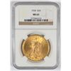 Image 1 : 1924 $20.00 St. GAUDENS GOLD NGC MS63 NICE