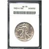 Image 1 : 1923-S 50C AU55 ANACS. Most of the coin is bathed in bright luster. The lower reverse has some speck