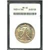 1923-S 50C MS62 ANACS. The golden-brown patina is especially rich on the obverse. A lustrous specime