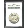 1927-S 50C MS63 ANACS. Faintly speckled gold patina. A flashy representative that has clean surfaces