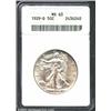 1929-D 50C MS63 ANACS. The skirt lines have blushes of tobacco-brown patina. A lustrous and carefull