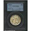 Image 1 : 1929-S 50C MS64 PCGS. Dusky yellow-green patina. A lustrous near-Gem that has a reasonable strike an
